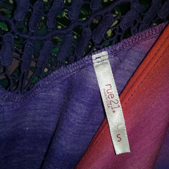 Rainbow Crochet Back Tank & Red Ribbed Tank Bundle - Picture 6 of 8